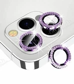 İphone 14-15 Pro -14-15 Pro Max Uyumlu Taşlı Lens Koruma - 6