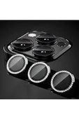 İphone 14-15 Pro -14-15 Pro Max Uyumlu Taşlı Lens Koruma - 1