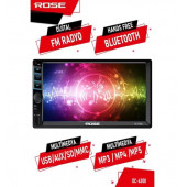 Rose DC-6300 V2 Double Din Geri Görüş Kameralı Bluetooth Oto Teyp - 1