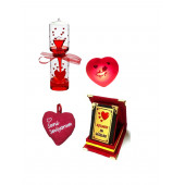 Eşe Sevgiliye En Güzel Gününüzde Romantik Hediye Aşk Ölçer Kalp Lamba Kalp Yastık Sevgili Plaket - 1