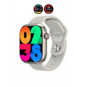 Watch 8 PR-9 Pro Amoled 45mm 1,9 inç Ekran Pusula Vidalı Kilitli Çift Kordon Akıllı Saat - 1