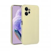 KNY Xiaomi Redmi Note 12 4G Kılıf İnce Kamera Korumalı Mat Silikon  Gold - 1