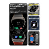 Watch 8 Ultra Plus Pro 49mm 2,02inç Çift Kordon Nfc Konuşma Özellikli Ios Android Uyumlu Akıllı Saat - 2
