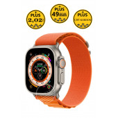 Watch 8 Ultra Plus Pro 49mm 2,02inç Çift Kordon Nfc Konuşma Özellikli Ios Android Uyumlu Akıllı Saat - 1