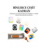 Watch 8 Ultra Plus Pro 49mm 2,02inç Çift Kordon Nfc Konuşma Özellikli Ios Android Uyumlu Akıllı Saat - 5