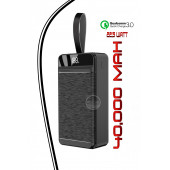 40.000 mAh Powerbank PD 22,5w 3.0 Qualcomm Hızlı Şarj Dijital Göstergeli LED Aydınlatma Özellikli - 2
