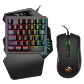 Hxsj V100+ A869 Gaming 7200 Dpı 7 Rgb Işıklı Oyuncu Klavye+Oyuncu Mouse - 1