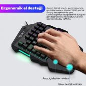 Hxsj V100+ A869 Gaming 7200 Dpı 7 Rgb Işıklı Oyuncu Klavye+Oyuncu Mouse - 4