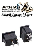 Mini Anahtar Arapuar Çıtçıt Anahtar 3 Adet Elektrik Devresi İçin Açma Kapama Düğmesi On / Off Kırmızı Siyah Anahtar - 3