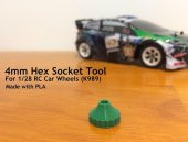 4Mm Soket Anahtarı Aracı (Rc Araba Tekerleklerinin Çıkarılması İçin) Plastik Aparat - 1