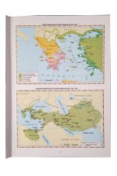 Tarih Atlası 32 Sayfa Renkli 1 Adet Ema Saygı Tarih Atlas Kuşe Kağıt A4 Boyut Renkli Orta Lise için - 3