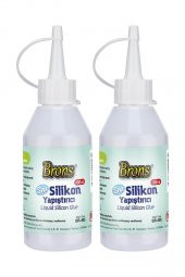 Sıvı Silikon Yapıştırıcı 100 ml 2 Adet Silikon Yapıştırıcı Sıvı 100 gr Kağıt Karton Tahta Köpük Mantar - 1