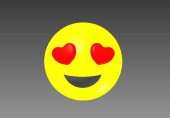 Kalp Göz Emoji Plastik Aparat - 1