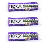 Florex 60 Litre Büzgülü Lavanta Kokulu Çöp Torbası Poşeti / 65 x 70 Cm. - 10 Adetlik 3 Rulo thumbnail 1