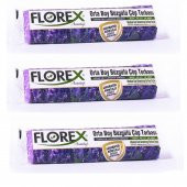 Florex 40 Litre Büzgülü Lavanta Kokulu Çöp Torbası Poşeti / 55 x 60 Cm. - 10 Adetlik 3 Rulo - 1