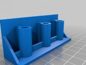 Düzenli Phillips Vida Sürücü Tutucu (Openscad Parametrik) Montaj Delikleri İle Plastik Aparat - 1
