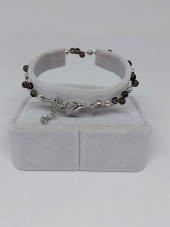 Dumanlı Kuvars Taşı Bileklik 4mm thumbnail 3