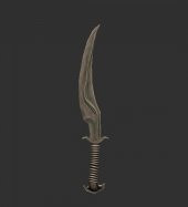 Skyrim Dragon Priest Dagger Plastik Aparat thumbnail 1