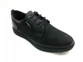 Forex Hakiki Deri Ortopedik Erkek Ayakkabı Siyah-Nubuk 57 4040 - 3
