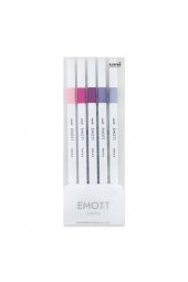Uni Emott 0.4 Fine Akrilik Uçlu Kalem 5li Çiçek Renk - 1