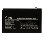 Ttec Base 12V 7Ah Bakımsız Kuru Akü (07/2024 Üretim) - 1