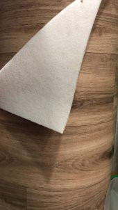 Koyu Ahşap Desenli Dekorfloor Mineflö Muşamba 1 Metre x 3 Metre Zemin Kaplama Yer Döşeme - 1