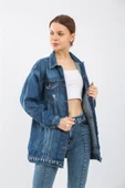 Bayan yeni model Kot Ceket 60094 - 1