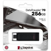 Kingston DT70 256GB USB-C 3.2 Gen 1 Type-C Flash Bellek - 1