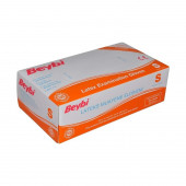 Beybi Lateks Beyaz Pudralı Eldiven s ( beden) 10 paket 100 Adet - 1