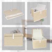 5 Adet Çok Amaçlı Düzenleyici Kutu Mini Boy Kahverengi thumbnail 6