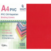 Mapi Cilt Kapağı A-4 100 Adet kırmızı - 1