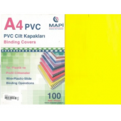 Mapi Cilt Kapağı A-4 100 Adet sarı - 1
