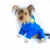 Navy Bee Duo Köpek Tulumu Köpek Kıyafeti - 7