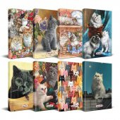 Halk Kitabevi Kedi Temalı Süresiz Planlama Defter Seti - 8 Defter - 1