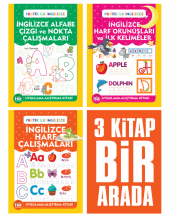 Halk Kitabevi İngilizce Etkinlikler ve Harf Çalışmaları Seti (3 Kitap Takım) - 1