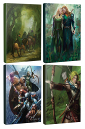 Halk Kitabevi Dörtlü Fantastik Defter Seti - Elven Love - Elven Archer - Alliance - Hobbit - 1