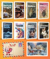 Halk Kitabevi Dünya Klasikleri Sekizli Set - 1 ve Kartpostal - 1
