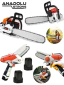 Anadolu Strong 2.9hp Benzinli Motorlu Testere 45cm Palalı +Çift Akülü  Dal Budama Testeresi  Set - 1