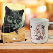 Halk Kitabevi Dedektif Kedi Ajanda Mutlu Kediler Kupa Seti - 1