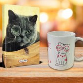 Halk Kitabevi Dedektif Kedi Ajanda Sevimli Kedi Kupa Seti - 1