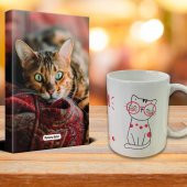 Halk Kitabevi Saskin Kedi Ajanda Sevimli Kedi Kupa Seti - 1