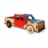 Halk Kitabevi Kamyonet, 3D Ahşap Maket - 1