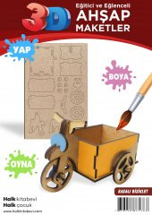 Halk Kitabevi Kasalı Bisiklet Ahşap Maket - 2