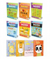 Halk Kitabevi Benim İlk İngilizcem 6lı Kitap seti ve 4 Defter - 1