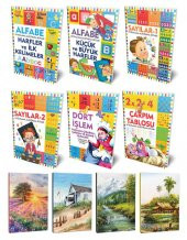 Halk Kitabevi Etkinlik Kitapları 6lı Kitap Seti ve 4 Defter - 1