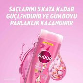Elidor Superblend 2si 1 Arada Şampuan ve Saç Bakım Kremi Güçlü ve Parlak E Vitamini Makademya Yağı Kolajen 400 ml - 3