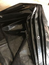 SİYAH ÇADIR BRANDA 230 GR 8 METRE X 6 METRE ÇADIR - 2