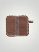 Vegan Deri Tasarım Cüzdan - Bordo Renk - Boyutları 19/10 - 3