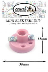 Mini Duy 10 Adet Deney Duyu Proje İçin Küçük Ampul Yuvası Minyonet Duy Okul Sınıf Elektrik Devre Deney Duyusu - 2