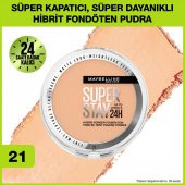 Maybellıne Super Stay 24H Powder Pudra 21 - 1